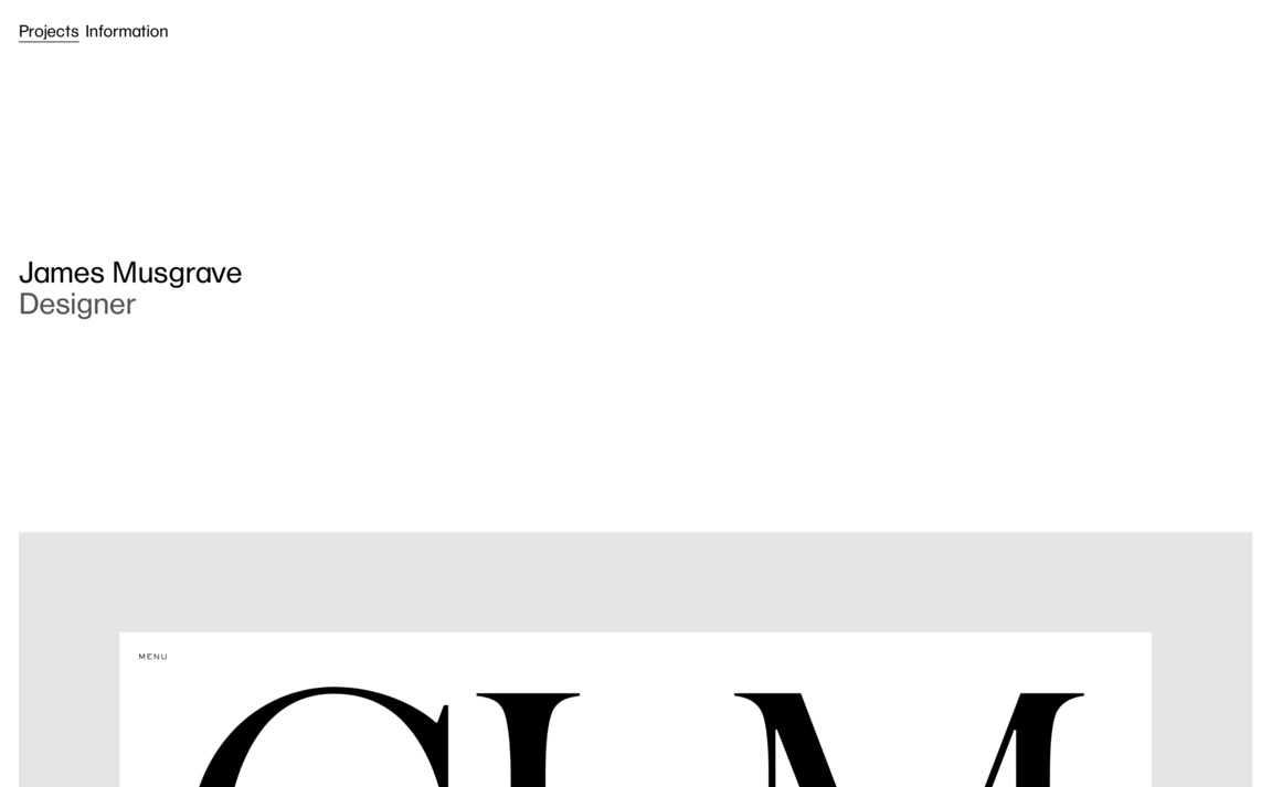 Siteinspire James Musgrave