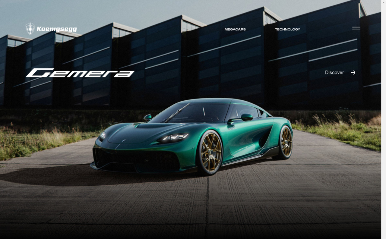 Siteinspire | Koenigsegg